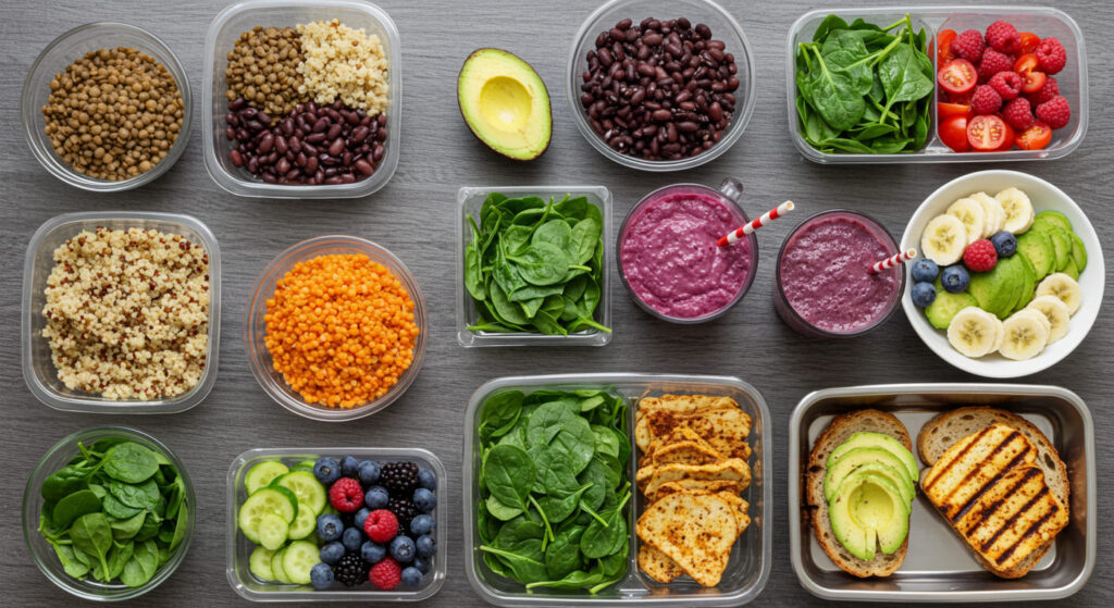 Nutrição para saúde masculina: cardápio com abacate, brócolis e sementes de abóbora para testosterona e vitalidade.