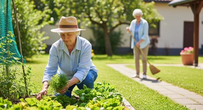 Nas Zonas Azuis, tarefas como jardinagem, varrer a casa ou carregar compras contam como exercício.