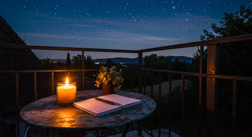 Antes de dormir, saia por 2 minutos e olhe para o céu. Sinta a calma que a natureza traz.